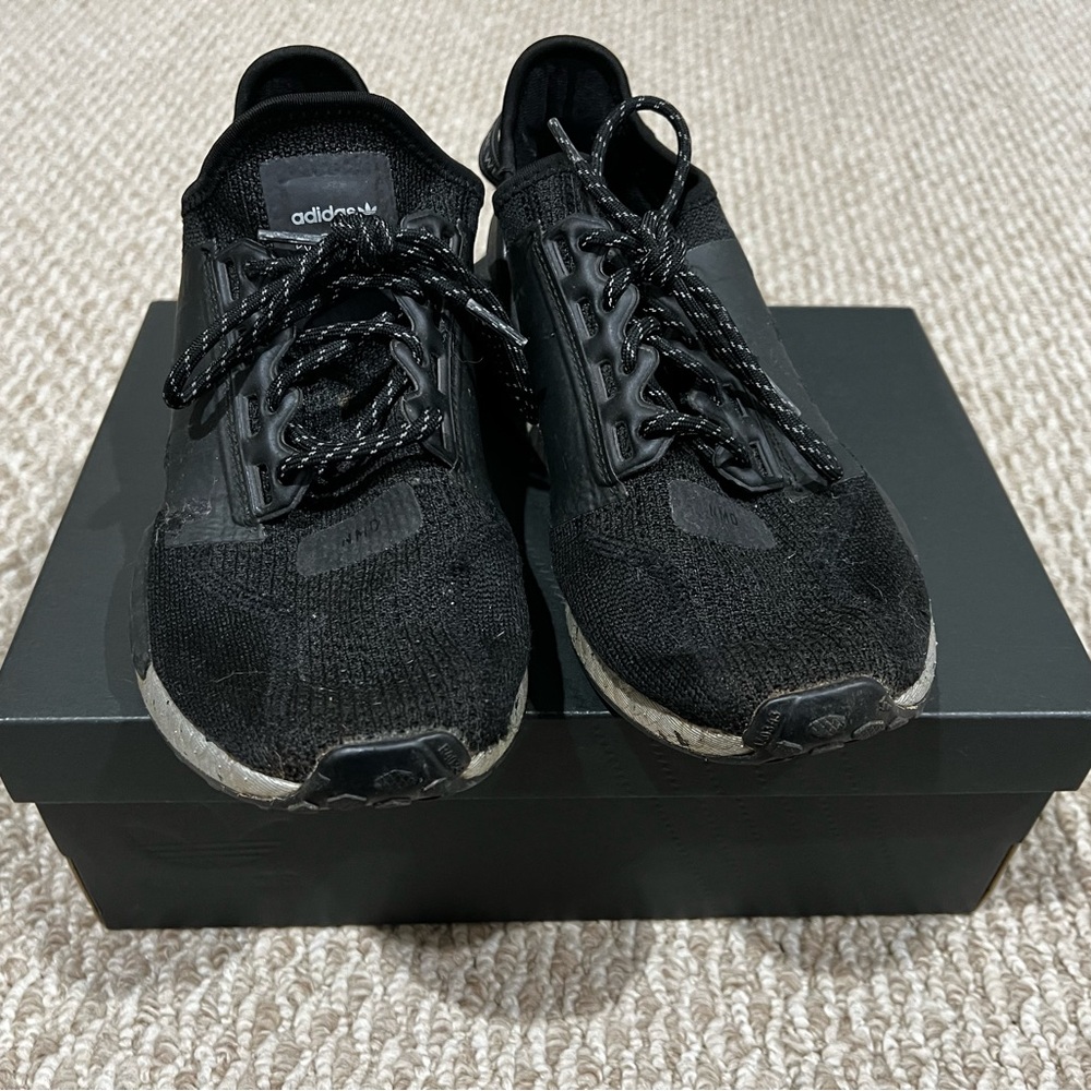 Adidas Women (W8) NMD_R1 Black Sneakers